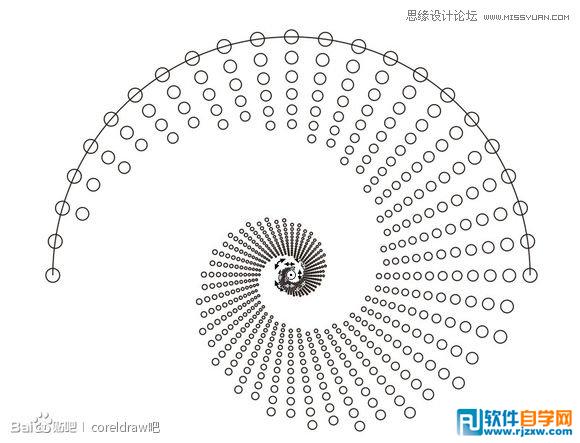 教你用CorelDraw設(shè)計漂亮圓點螺旋狀效果