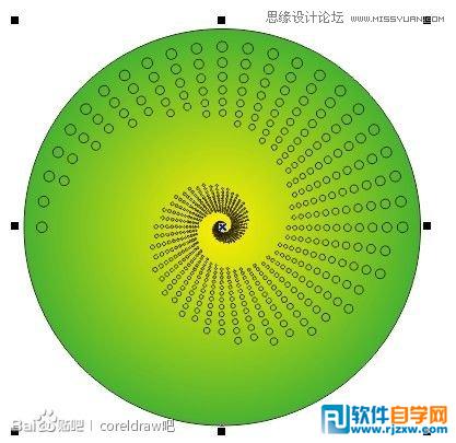 教你用CorelDraw設(shè)計漂亮圓點螺旋狀效果