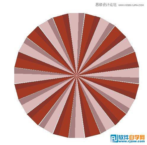 用CorelDRAW X6交互式工具設(shè)計(jì)旋轉(zhuǎn)復(fù)古背景