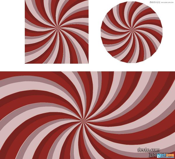 用CorelDRAW X6交互式工具設(shè)計(jì)旋轉(zhuǎn)復(fù)古背景