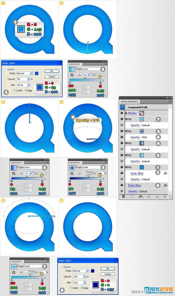 Illustrator CS6制作QuickTime圖標(biāo)