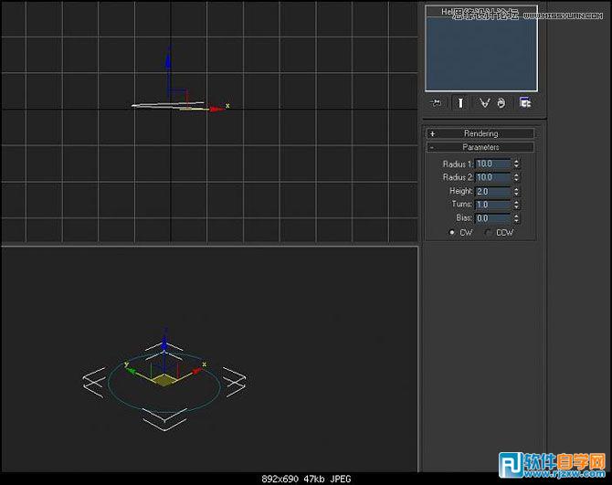 教你怎么用3DMAX做簡單螺紋模型